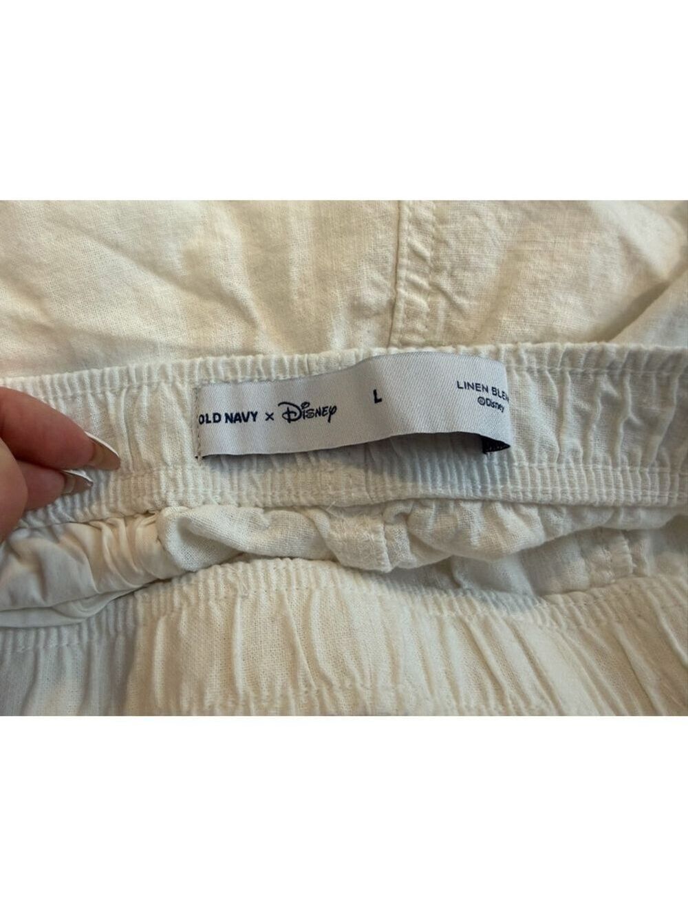 NWT Old Navy Men's Mickey Mouse Embroidered Shorts - Cream - Size L - Picture 8 of 12